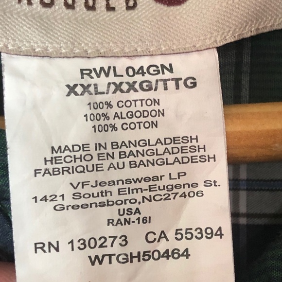 Wrangler rugged wear plaid button down shirt - Picture 8 of 8